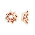 CRG-334-7X4MM Rose Gold Overlay Bead Cap Beads Bali Designs Inc 