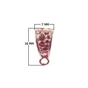 CRG-366 Rose Gold Overlay Pendant Bail Beads Bali Designs Inc 