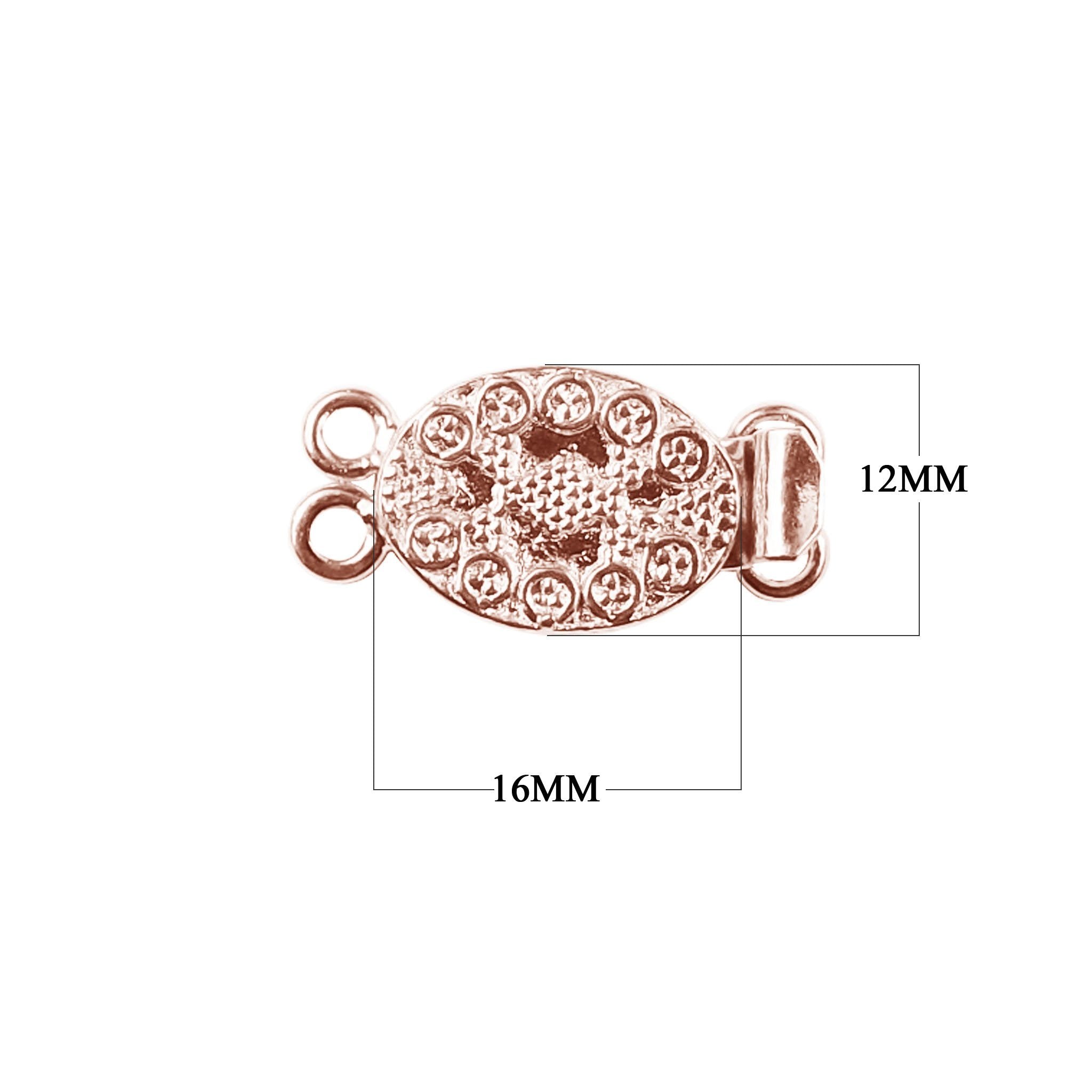 CRG-380 Rose Gold Overlay Multi Strand Clasp With 2 Hole Beads Bali Designs Inc 