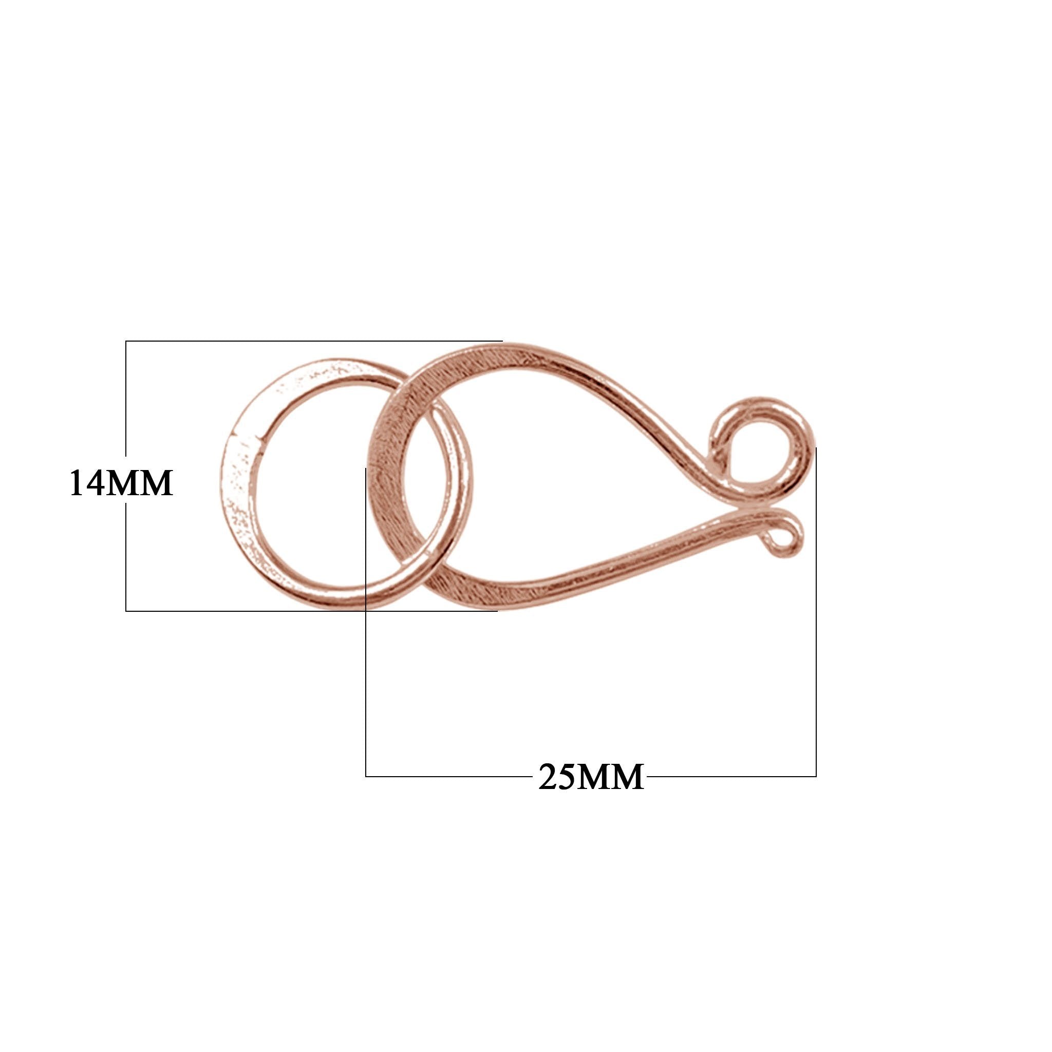 CRG-413 Rose Gold Overlay Hook Beads Bali Designs Inc 