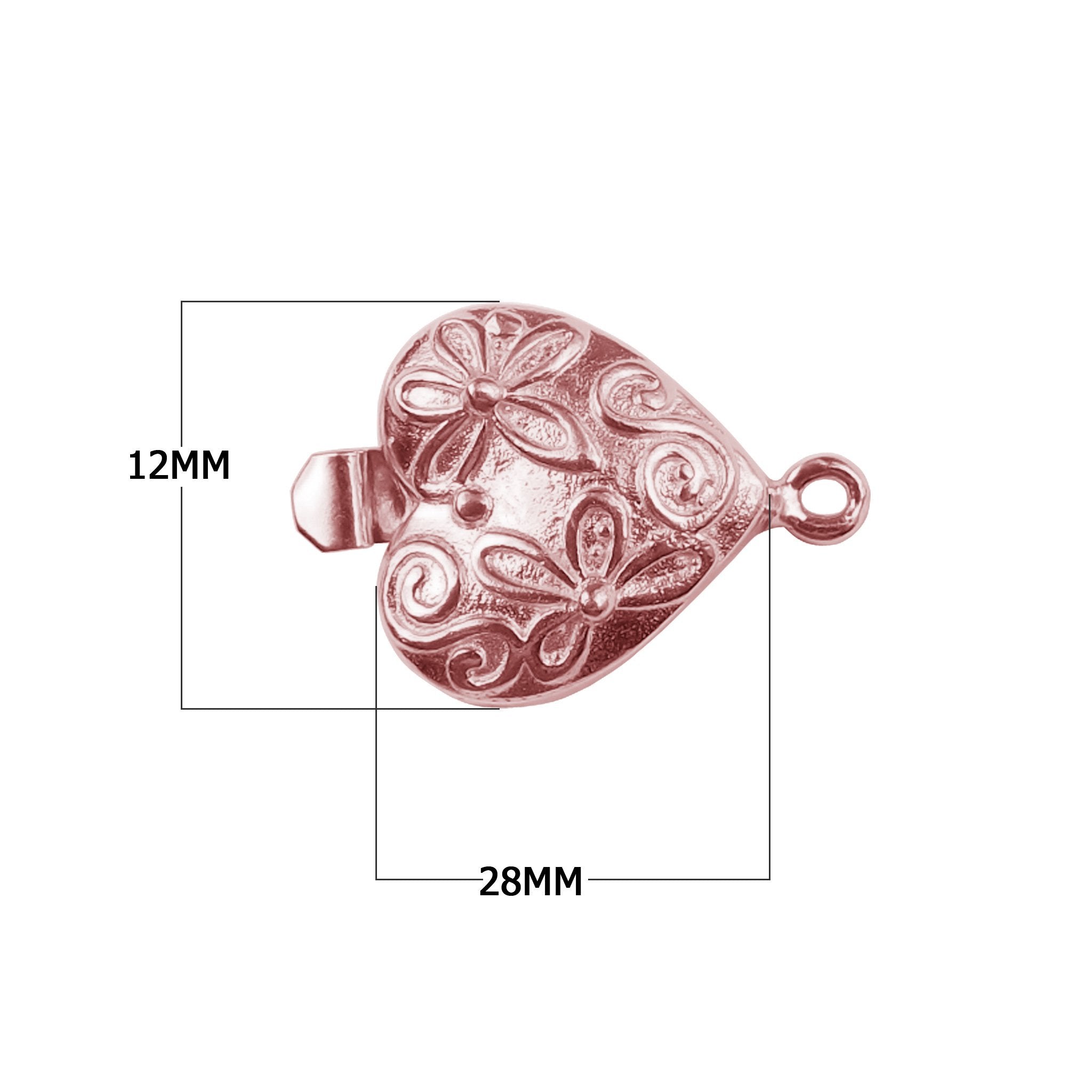 CRG-419 Rose Gold Overlay Single Hole Multi Strand Clasp Beads Bali Designs Inc 