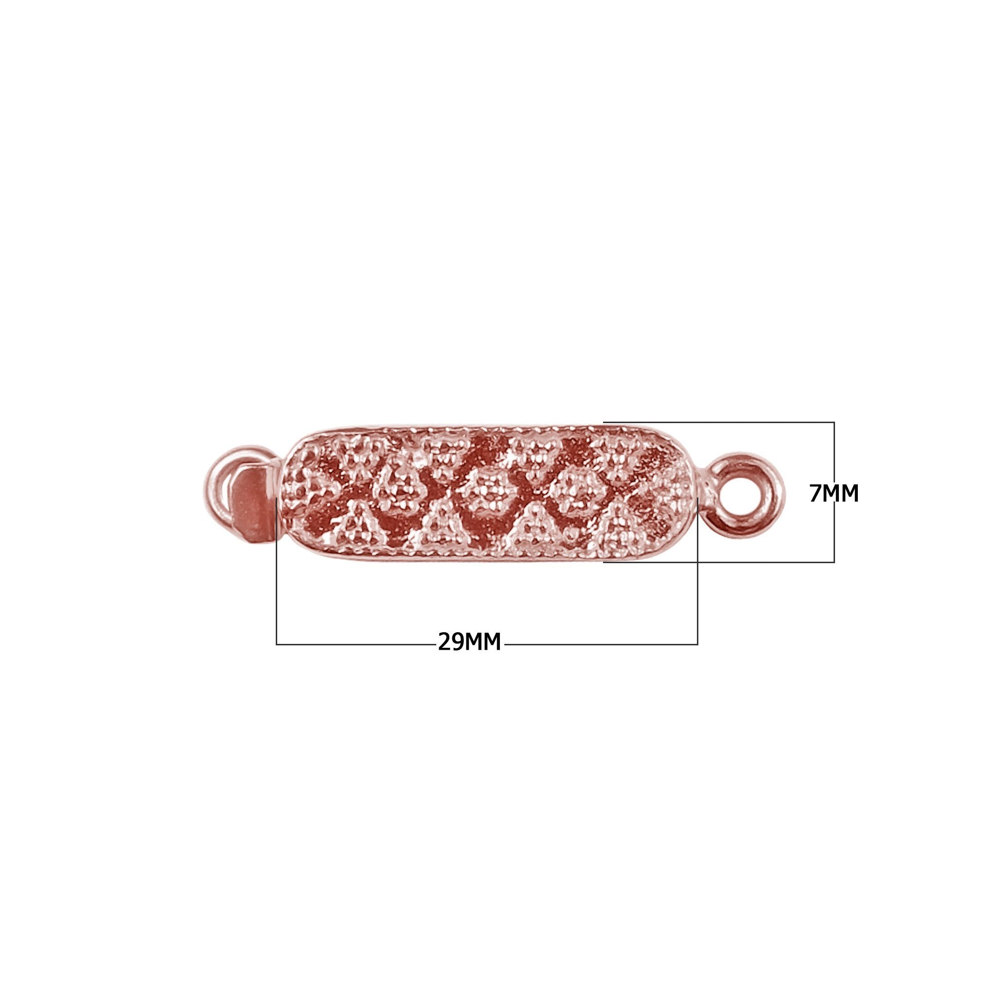 CRG-420 Rose Gold Overlay Single Hole Multi Strand Clasp Beads Bali Designs Inc 