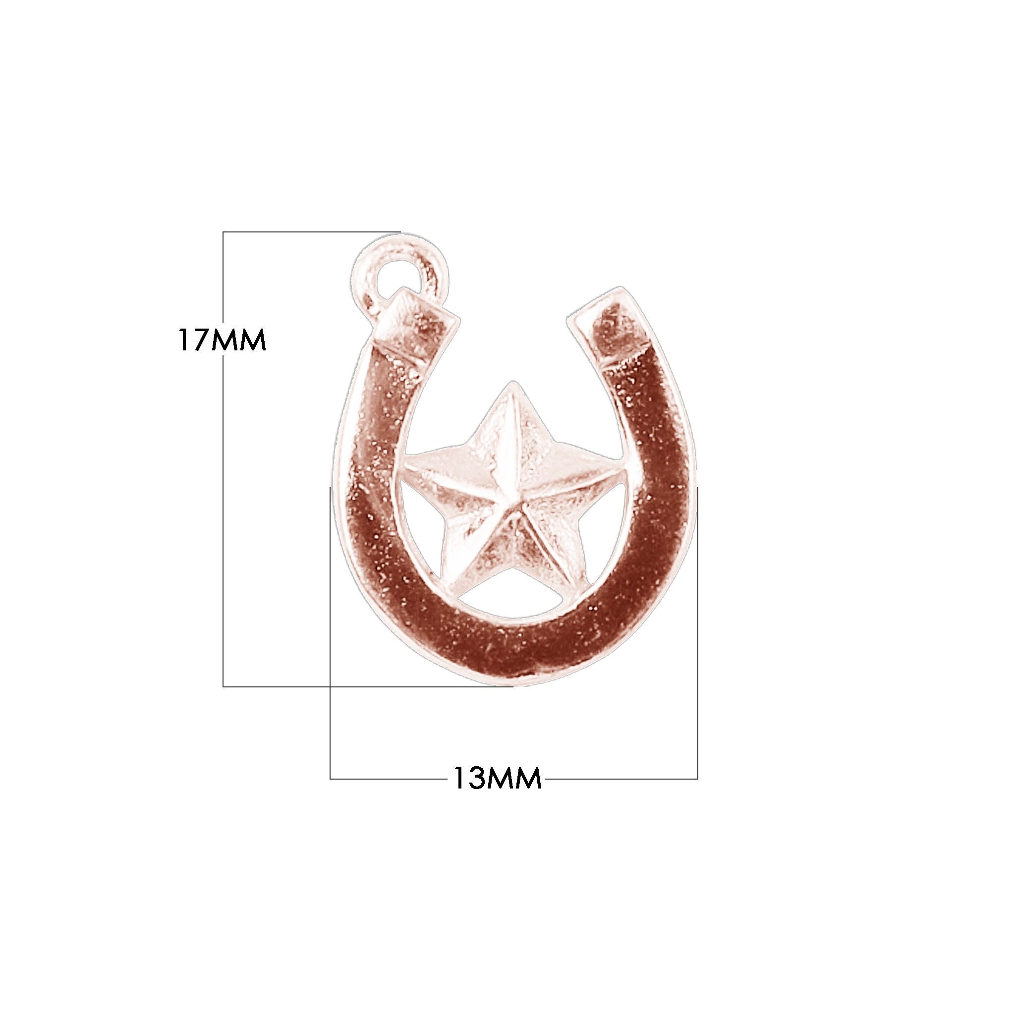 CRG-431 Rose Gold Overlay Small Peace Charm Beads Bali Designs Inc 