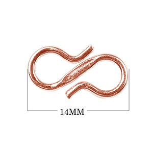 CRG-442 Rose Gold Overlay ''S'' Hook Beads Bali Designs Inc 