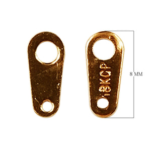 CRG-443 Rose Gold Overlay Chain Tab Beads Bali Designs Inc 