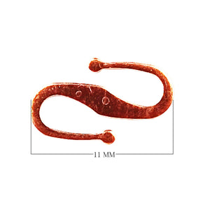 Rose Gold Overlay Over Copper small S hook connector handcrafted in India for wholesale jewelry production