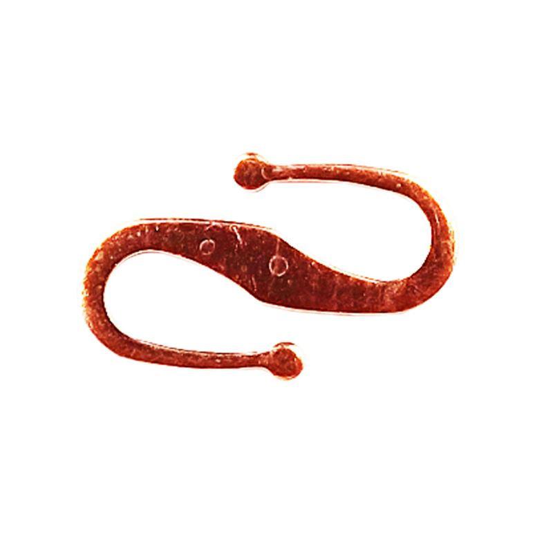 Rose Gold Overlay Over Copper small S hook connector handcrafted in India for wholesale jewelry production