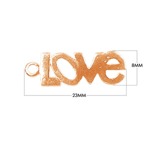 CRG-455 Rose Gold Overlay Love Charm Beads Bali Designs Inc 