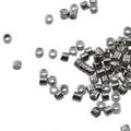 Black rhodium overlay crimp bead over copper handcrafted in India for wholesale jewelry making