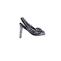 Silver overlay high heel shoe charm handcrafted in India for wholesale jewelry manufacturing