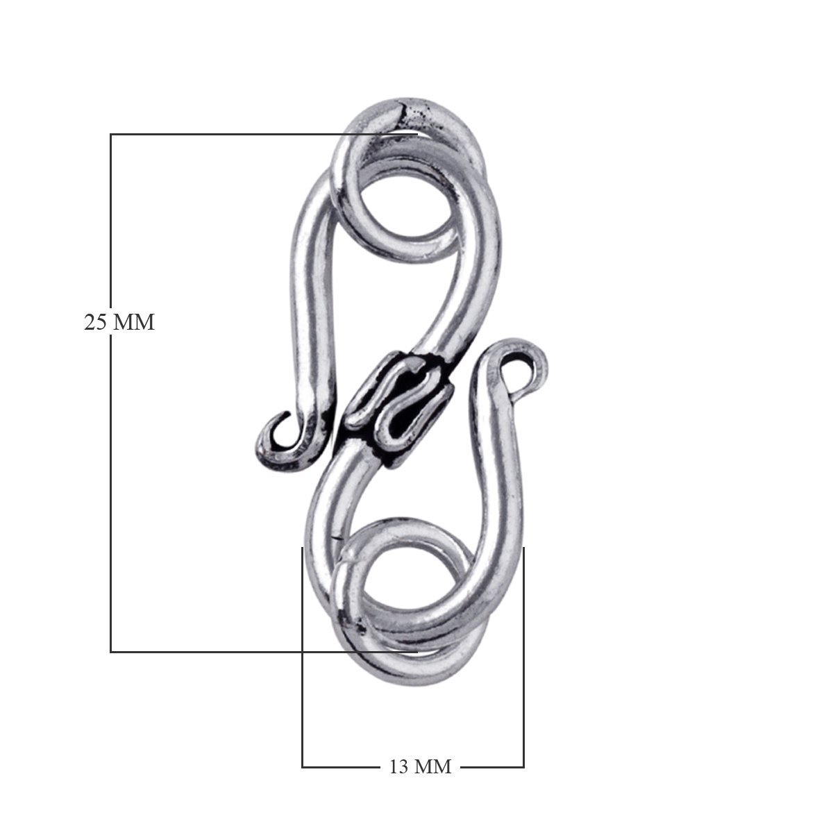 CSF-110 Silver Overlay Hook Beads Bali Designs Inc 