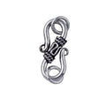 Silver overlay over copper decorative S hook handcrafted in India for wholesale jewelry production