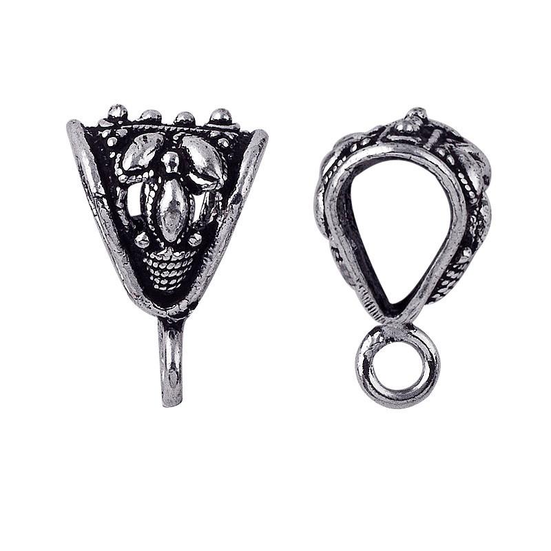 CSF-119 Silver Overlay Pendant Bail Beads Bali Designs Inc 