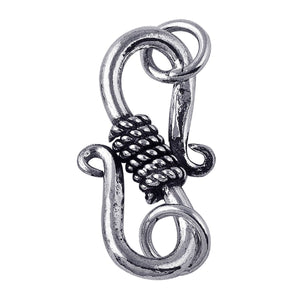 CSF-123 Silver Overlay ''S'' Hook Beads Bali Designs Inc 