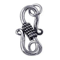CSF-123 Silver Overlay ''S'' Hook Beads Bali Designs Inc 