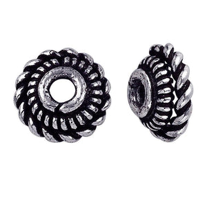 CSF-130 Silver Overlay Bead Cap Beads Bali Designs Inc 