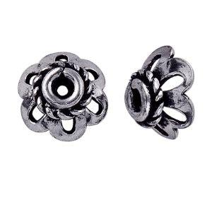 CSF-133 Silver Overlay Bead Cap Beads Bali Designs Inc 