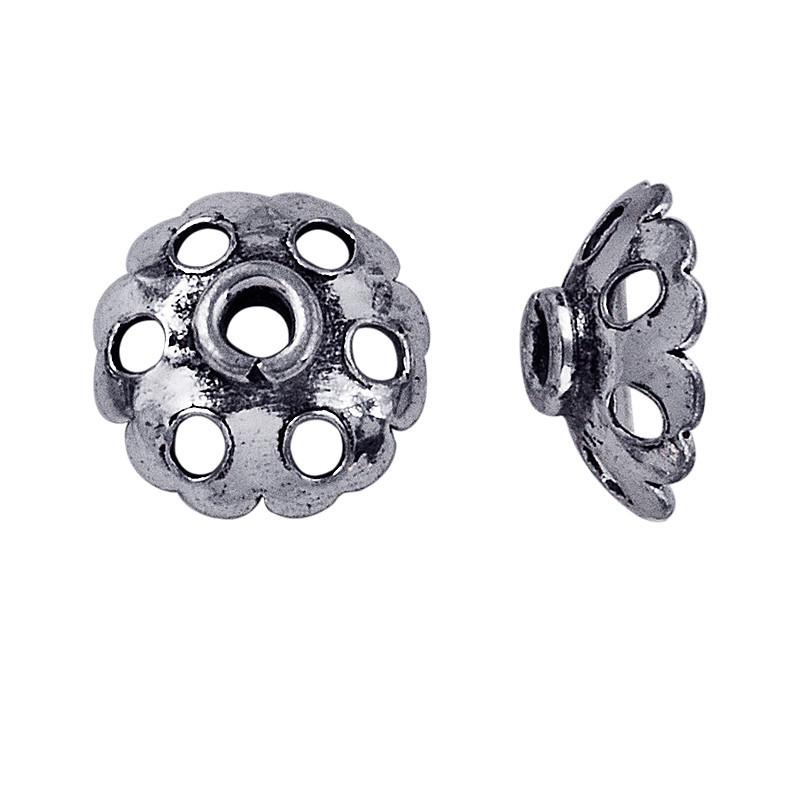 CSF-135 Silver Overlay Bead Cap Beads Bali Designs Inc 
