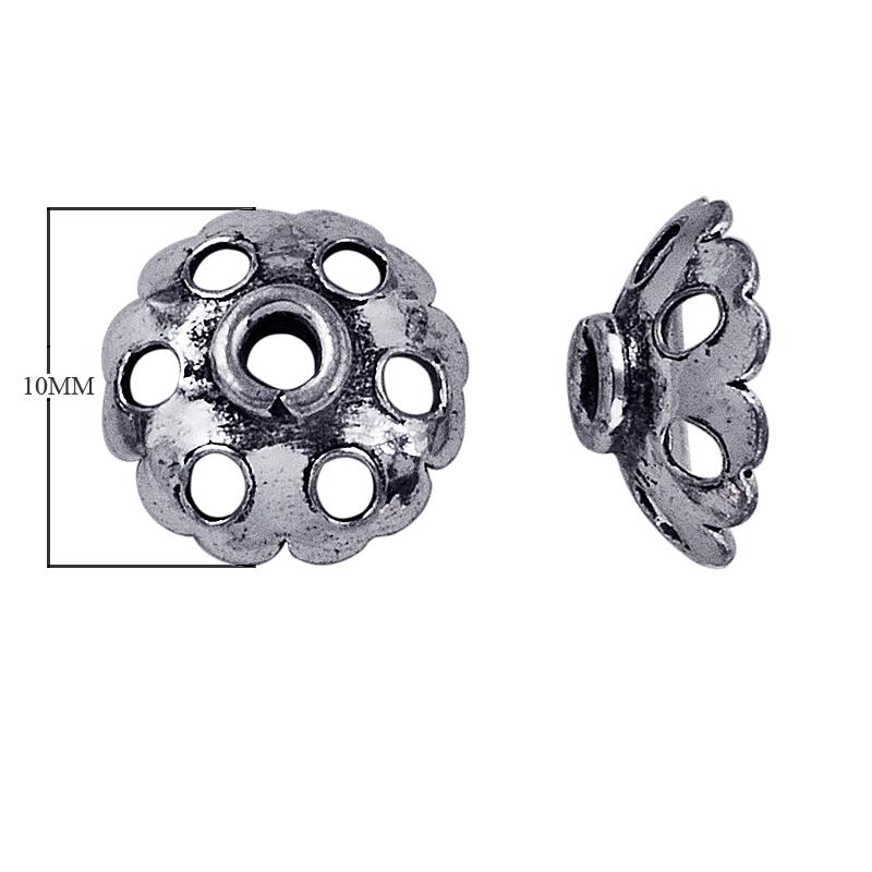 CSF-135 Silver Overlay Bead Cap Beads Bali Designs Inc 