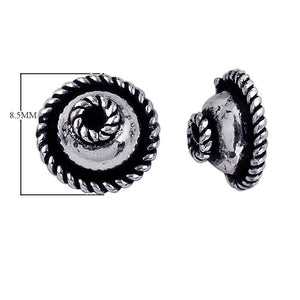 CSF-136 Silver Overlay Bead Cap Beads Bali Designs Inc 