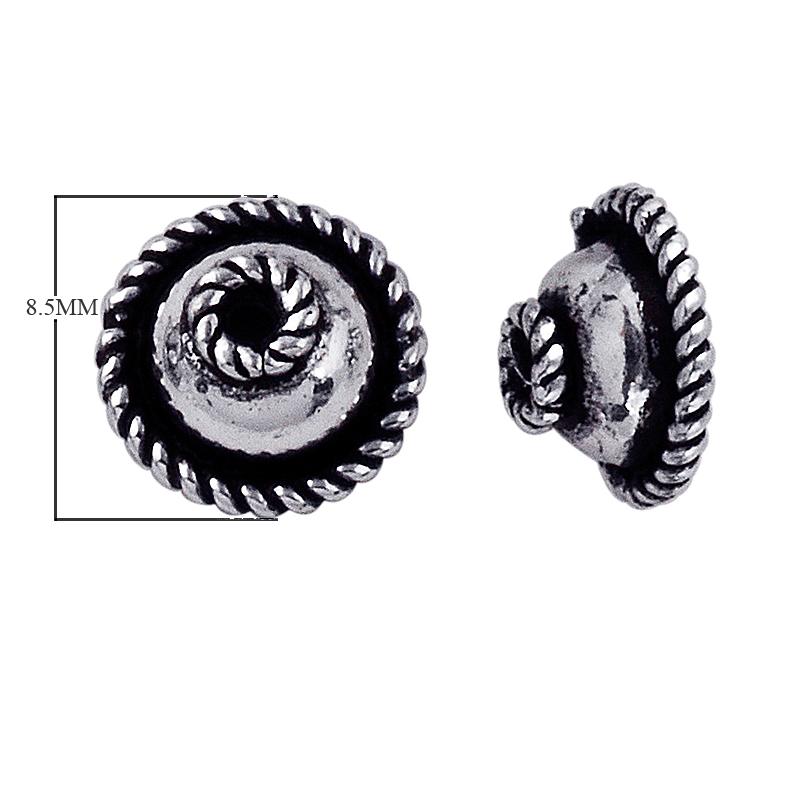 CSF-136 Silver Overlay Bead Cap Beads Bali Designs Inc 