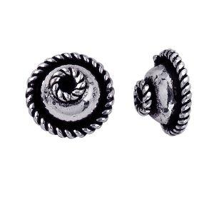 CSF-136 Silver Overlay Bead Cap Beads Bali Designs Inc 