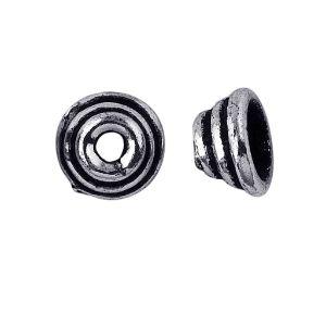 CSF-138 Silver Overlay Bead Cap Beads Bali Designs Inc 