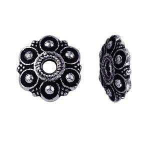 CSF-141 Silver Overlay Bead Cap Beads Bali Designs Inc 
