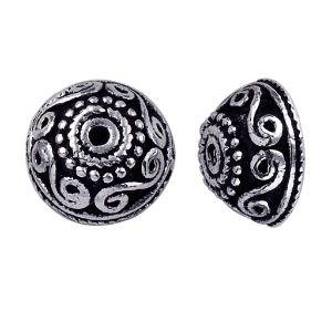 CSF-142 Silver Overlay Bead Cap Beads Bali Designs Inc 