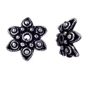 CSF-143 Silver Overlay Bead Cap Beads Bali Designs Inc 