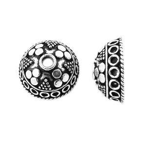 CSF-146 Silver Overlay Bead Cap Beads Bali Designs Inc 