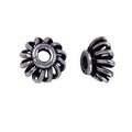 CSF-148-9MM Silver Overlay Bead Cap Beads Bali Designs Inc 