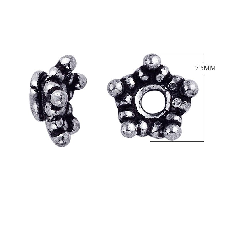 CSF-151 Silver Overlay Bead Cap Beads Bali Designs Inc 