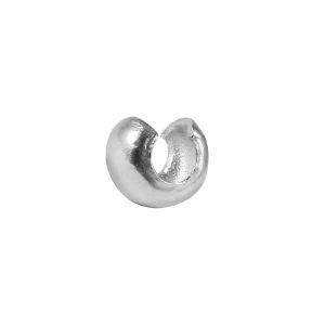 CSF-164-5MM Silver Overlay Crimp Cover Beads Bali Designs Inc 