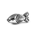 Silver overlay charm in a fish shape over copper, handcrafted in India for bulk jewelry supply and professional designers.