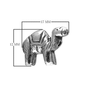Handcrafted elephant Silver Overlay Charm over copper with antique finish from India for wholesale jewelry making