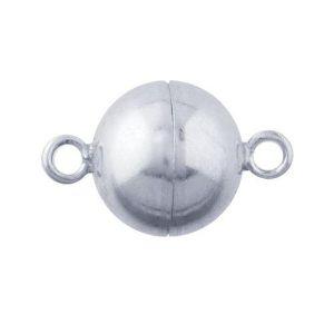CSF-190 Silver Overlay Single Hole Magnetic Clasps Beads Bali Designs Inc 