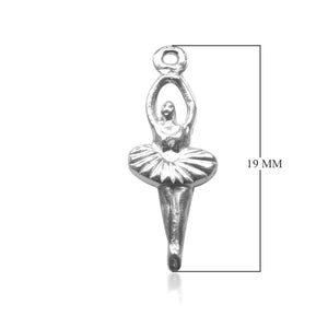Antique silver overlay over copper fitness charm handcrafted in India for wholesale jewelry making