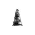CSF-202 Silver Overlay Cone Beads Bali Designs Inc 