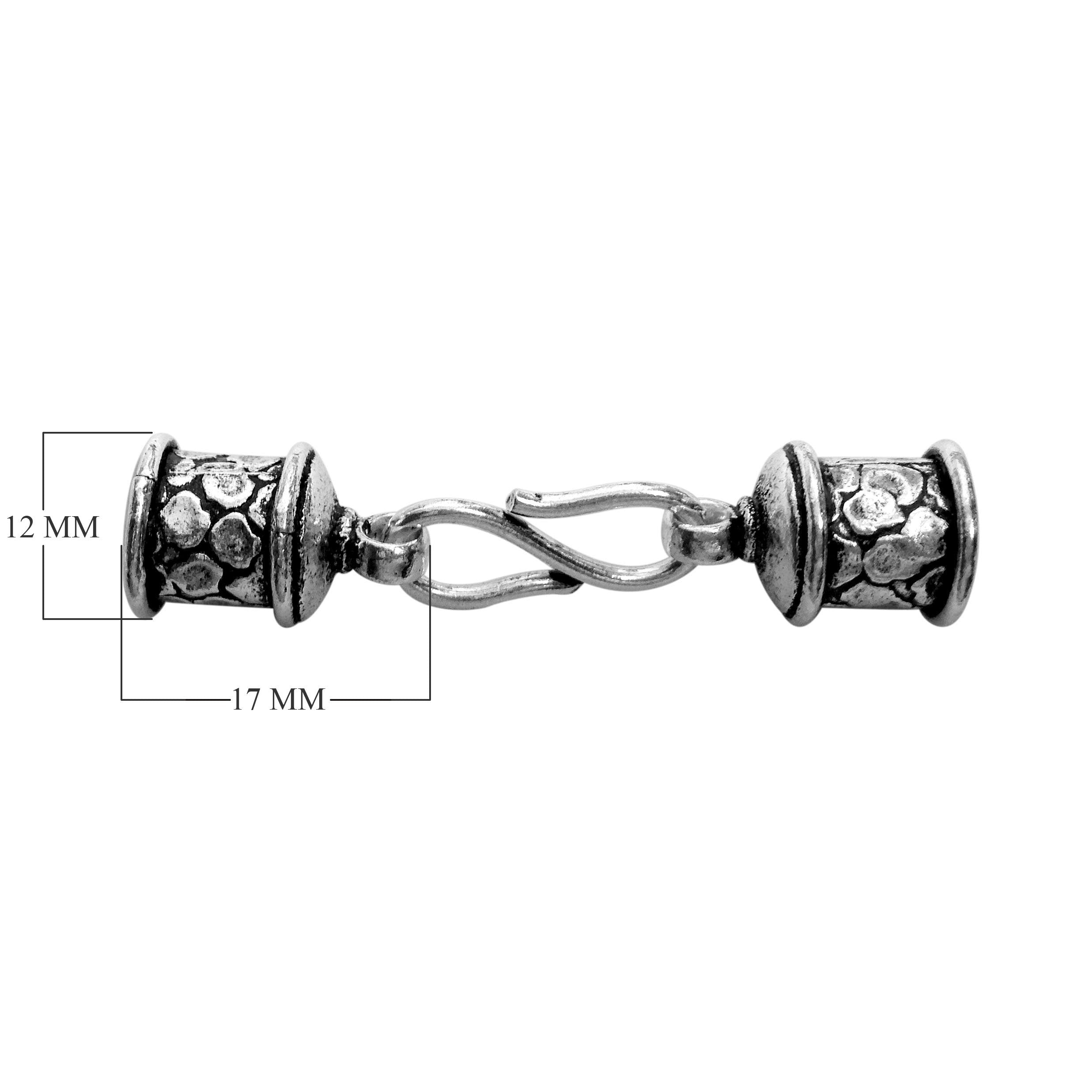 CSF-209 Silver Overlay End Cap Beads Bali Designs Inc 