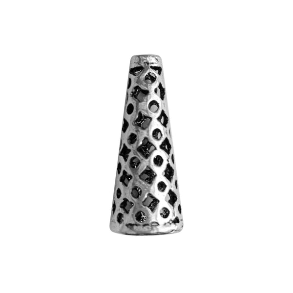 CSF-211 Silver Overlay Cone Beads Bali Designs Inc 