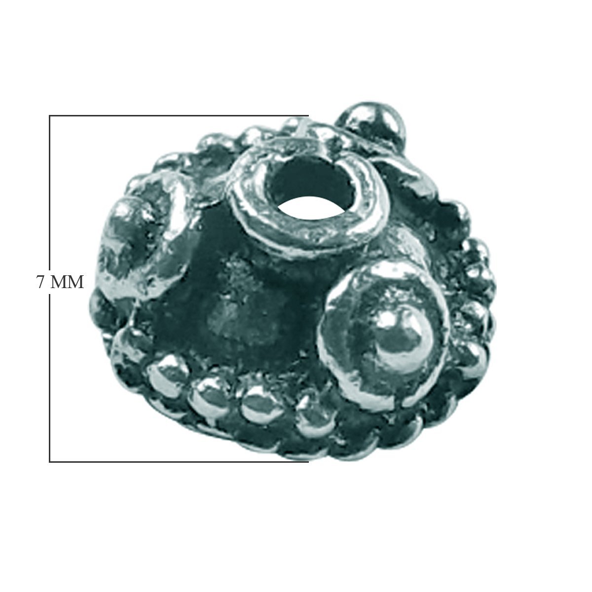 CSF-238 Silver Overlay Bead Cap Beads Bali Designs Inc 