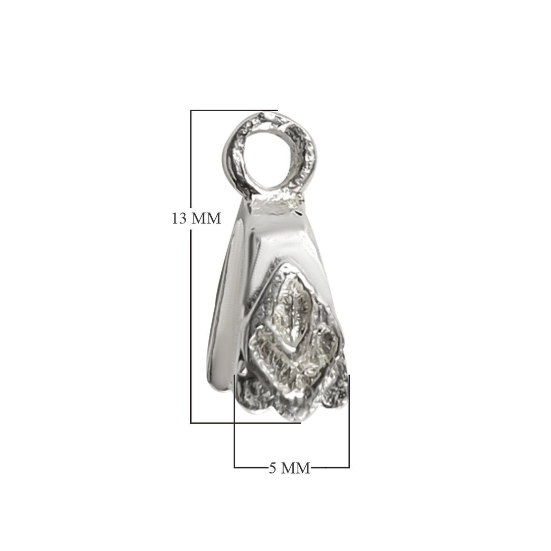 CSF-242 Silver Overlay Pendant Bail Beads Bali Designs Inc 