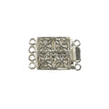 CSF-249 Silver Overlay Multi Strand Clasp With 4 Holes Beads Bali Designs Inc 