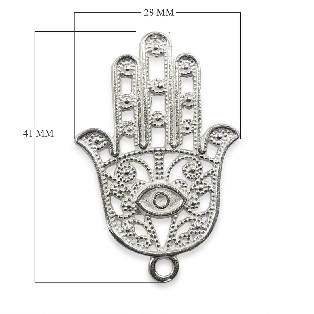 CSF-257 Silver Overlay Hands of Fatima Beads Bali Designs Inc 