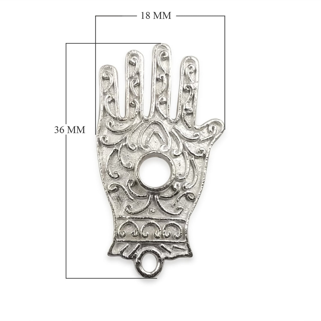 CSF-259 Silver Overlay Hands of Fatima Beads Bali Designs Inc 