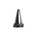 Silver Overlay Over Copper Cone India handcrafted cone with scroll base polished finish 24MM x 15MM wholesale 