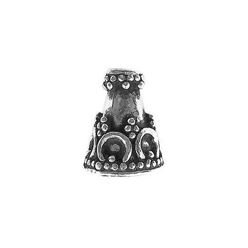 CSF-264 Silver Overlay Cone Beads Bali Designs Inc 