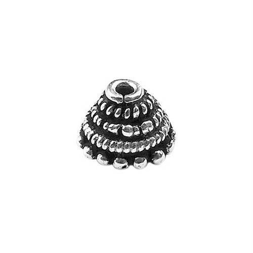 CSF-266 Silver Overlay Bead Cap Beads Bali Designs Inc 