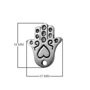 CSF-279 Silver Overlay Hands of Fatima Beads Bali Designs Inc 